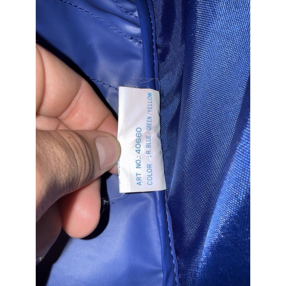 Vintage Adidas Large Sports Equipment Duffle Bag Blue Large Logo Rare HTF - Picture 10 of 11